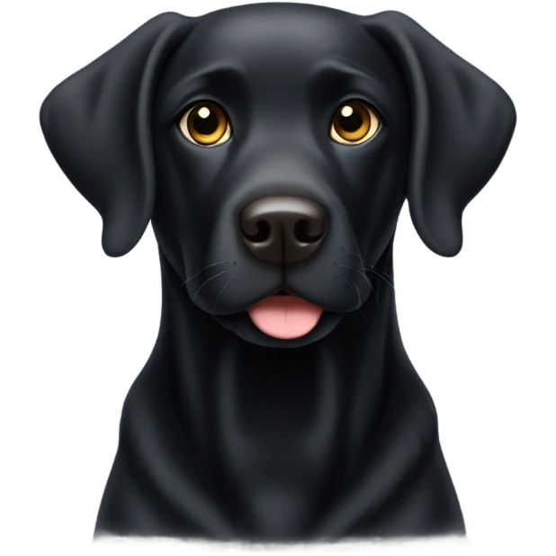 Black lab emoji