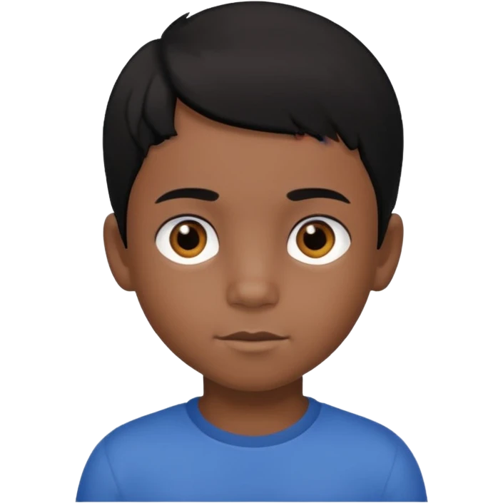7 yaş siyah göz siyah saç erkek çocuk emoji