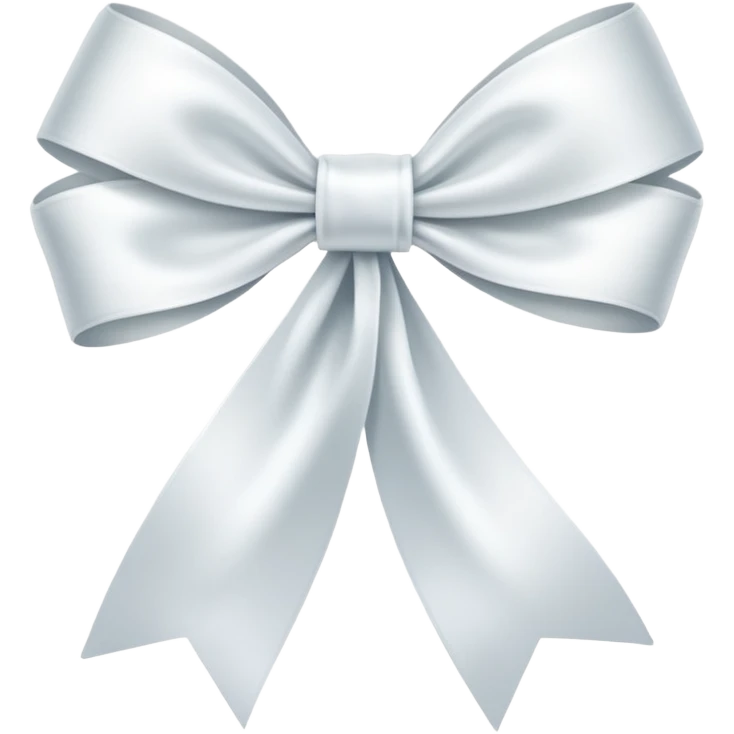 I want a white bow or ribbon emoji