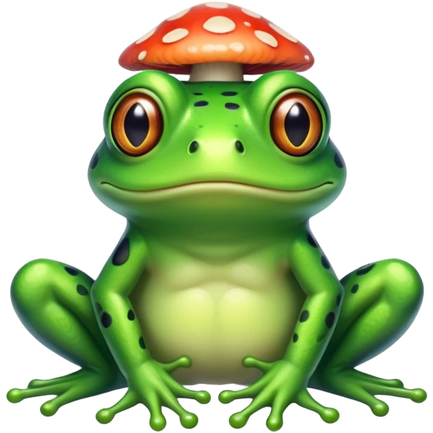 Frog doing drugs emoji