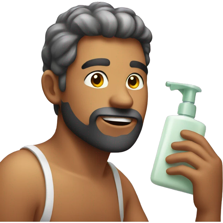 Man in a toiletries emoji