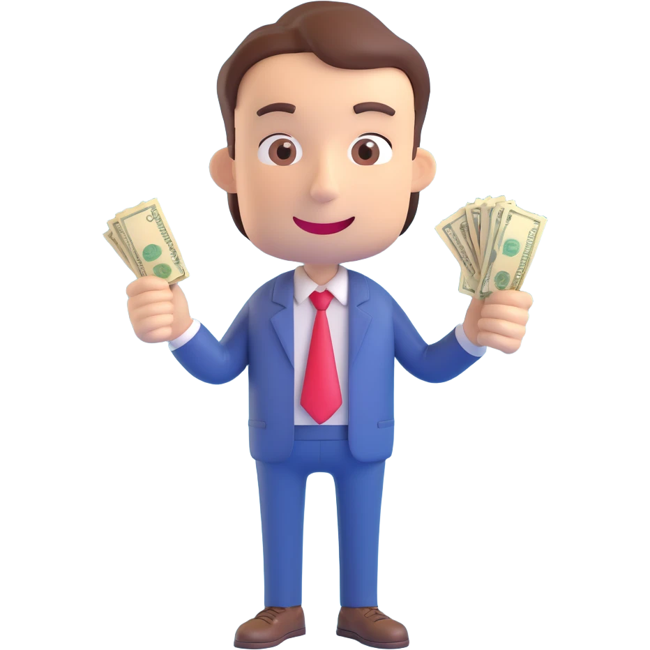3D emoji of a person making a sarcastic face, holding empty pockets, with the phrase 'too cheap for your taste' emoji