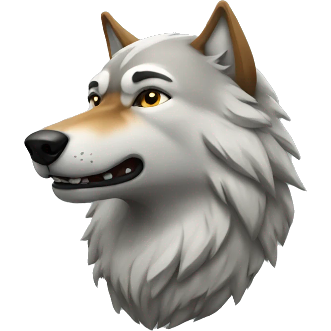 alpha wolf  emoji