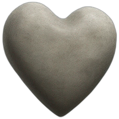 Stone Cairn heart emoji