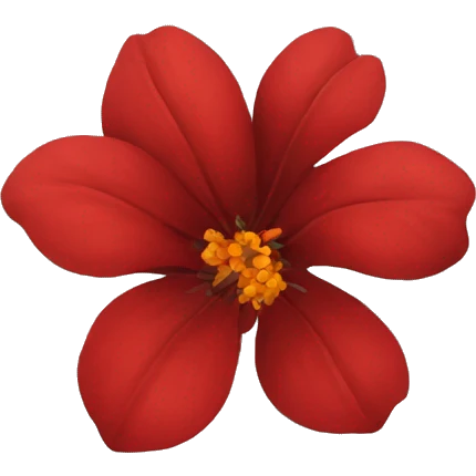 red flowers emoji