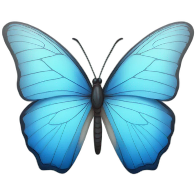 Blue butterfly  emoji
