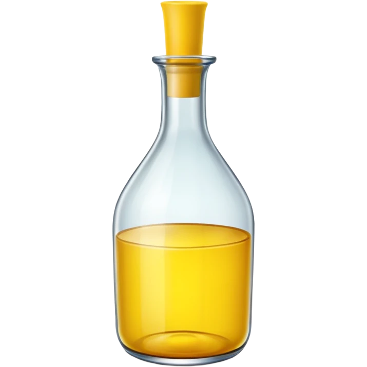 Glass Bottle Vase yellow  emoji
