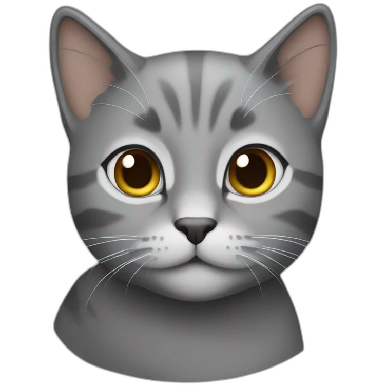 Gray cat Muslim. emoji
