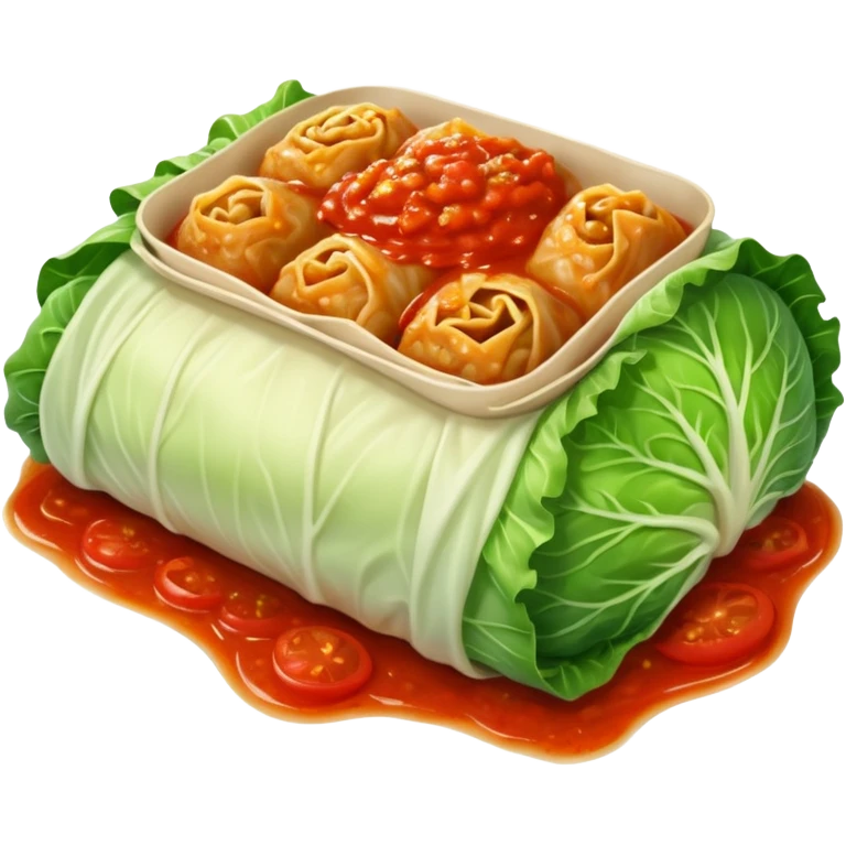 Cabbage roll emoji