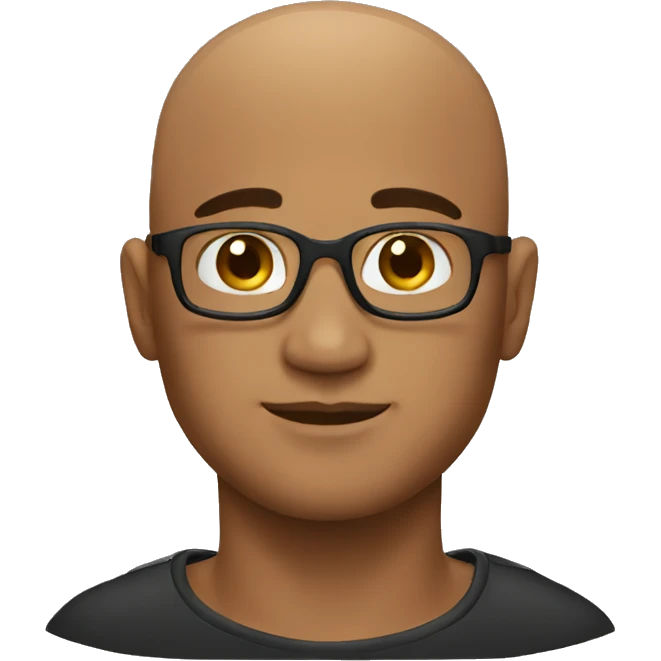 bald guy black emoji
