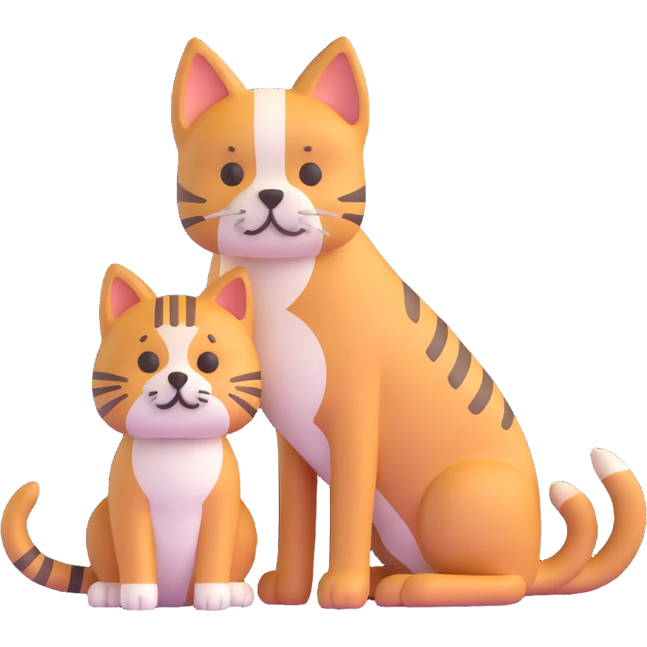 cat and dog together emoji