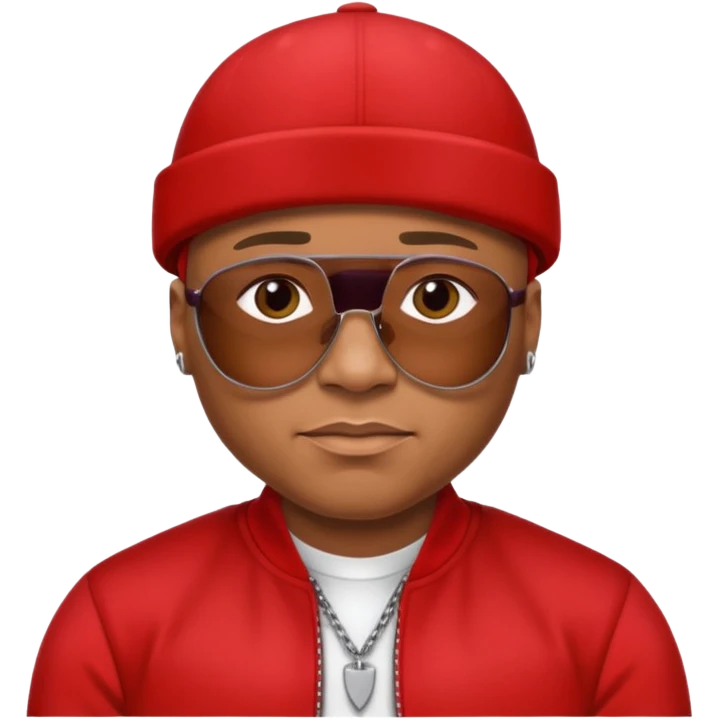 LL Cool J, red outfit emoji