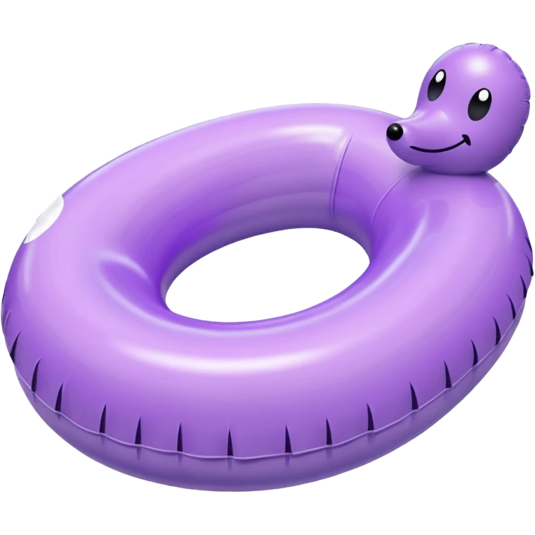 Pastel purple pool float emoji