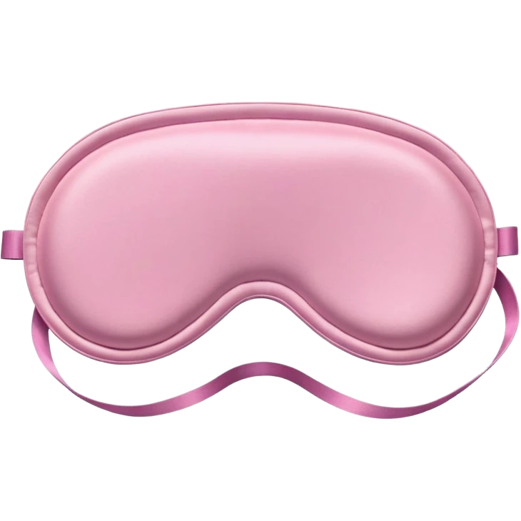 pink sleep mask emoji