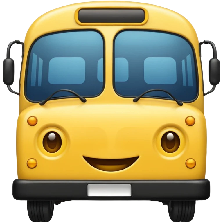 create me an emoji of an emoji going to a bus emoji