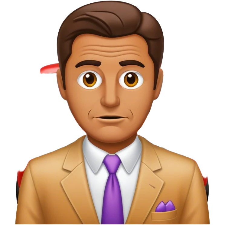 a sleazy used car salesman emoji