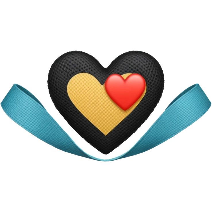 Black heart bandage emoji