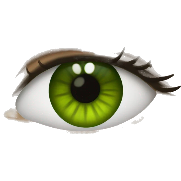 brunette with green eyes emoji