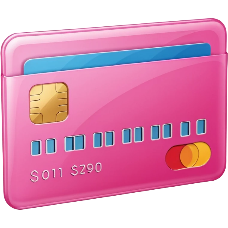 pink credit card transfer emoji