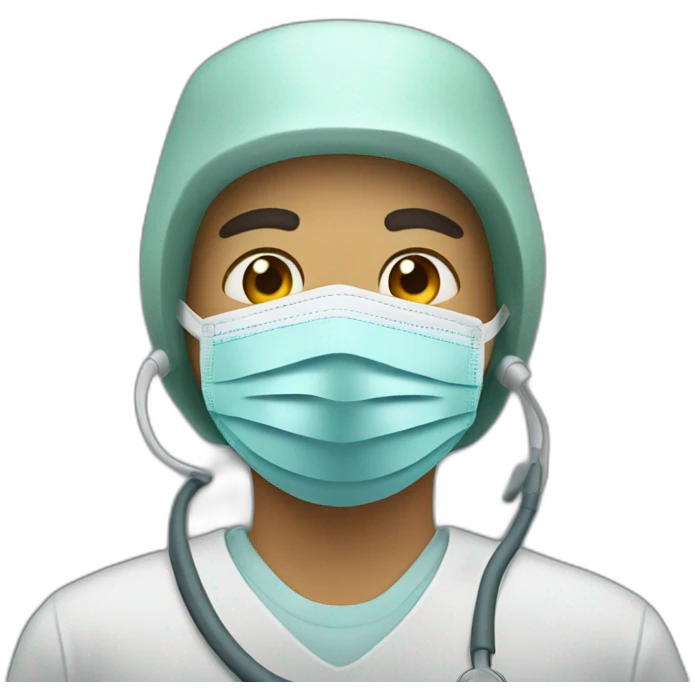 a military Headshot in a Medical masks emoji