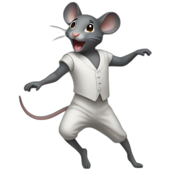 Une souris qui danse emoji