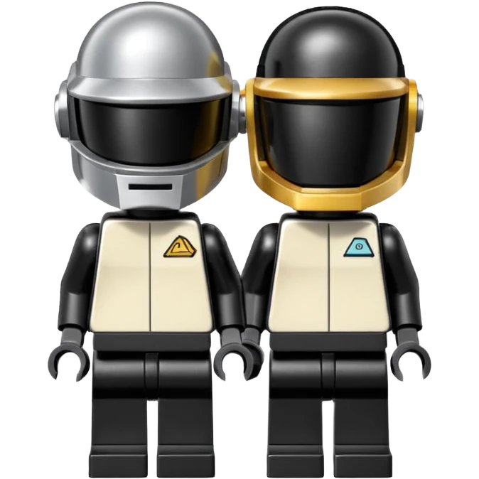 Daft punk in lego mini fit style. emoji