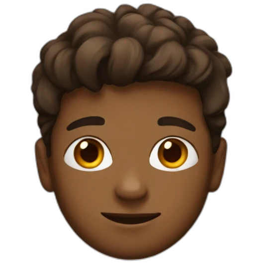 A boy with Instagram background emoji