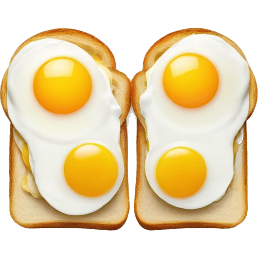 double egg sandwich on a plate emoji