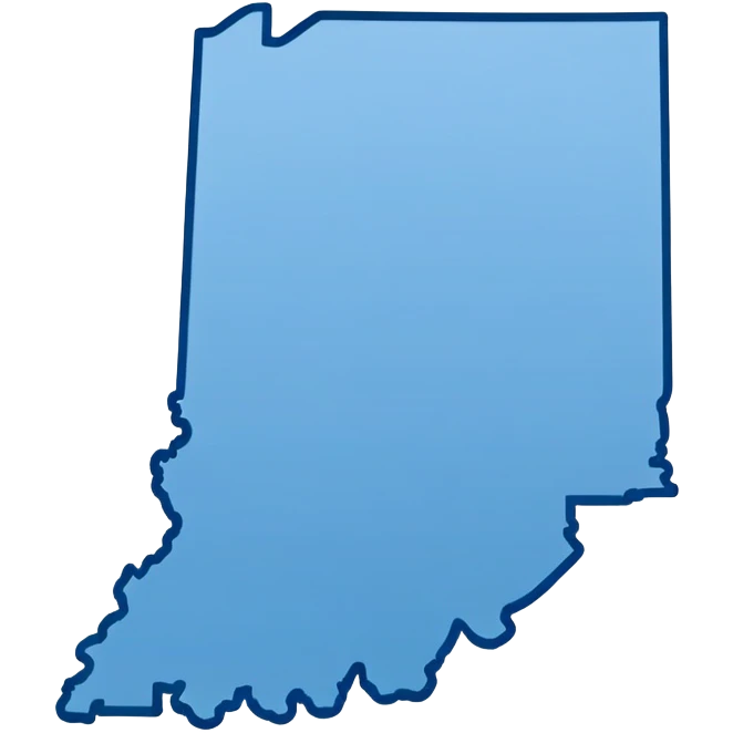 shape of the state of indiana emoji