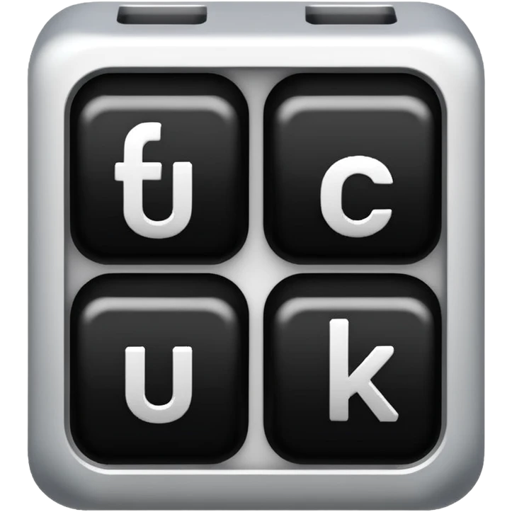 The word fuck emoji