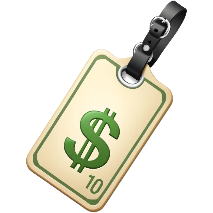price tag with dollar symbol emoji