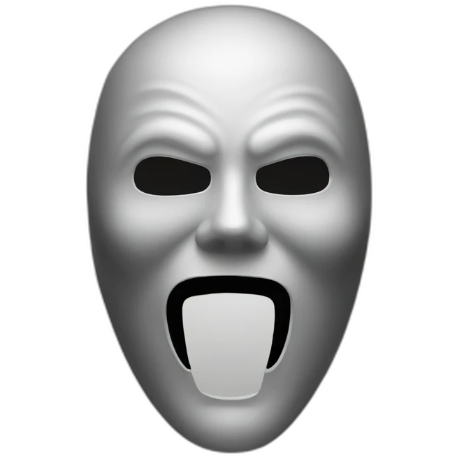 Mask in film Scream emoji