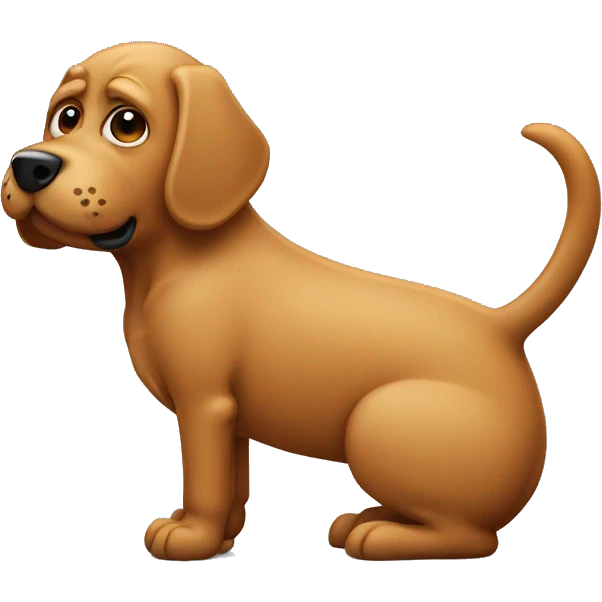 dog pooping emoji