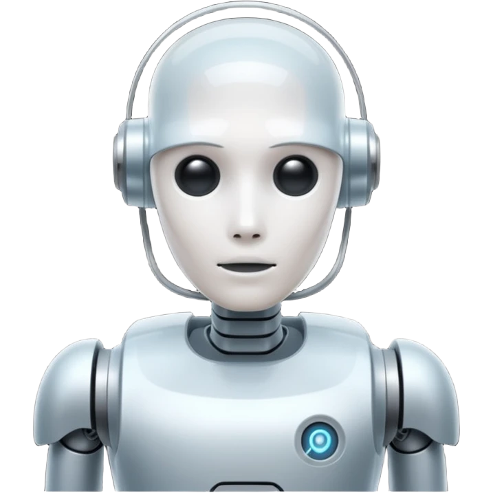 a.i robot like ghost emoji