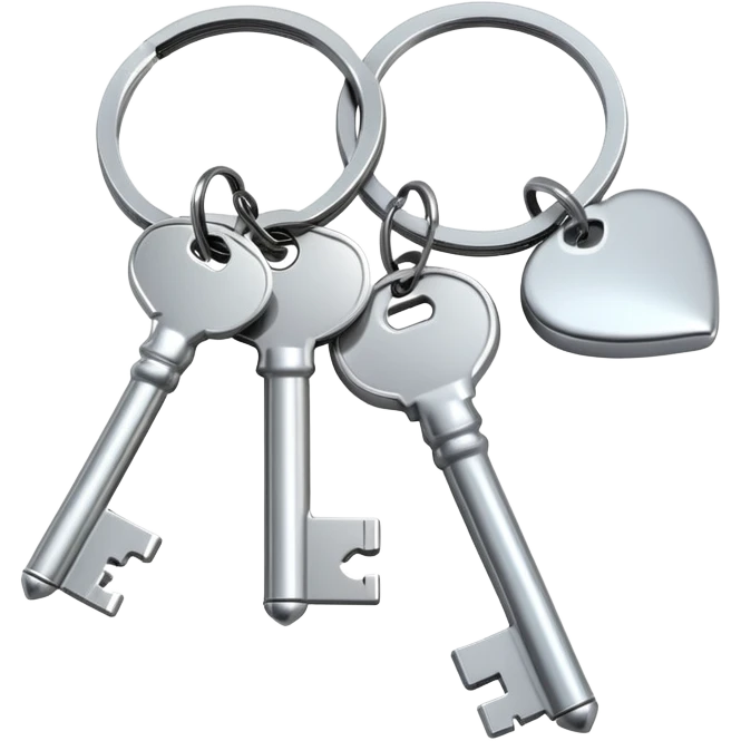 a set of keys on a keyring emoji