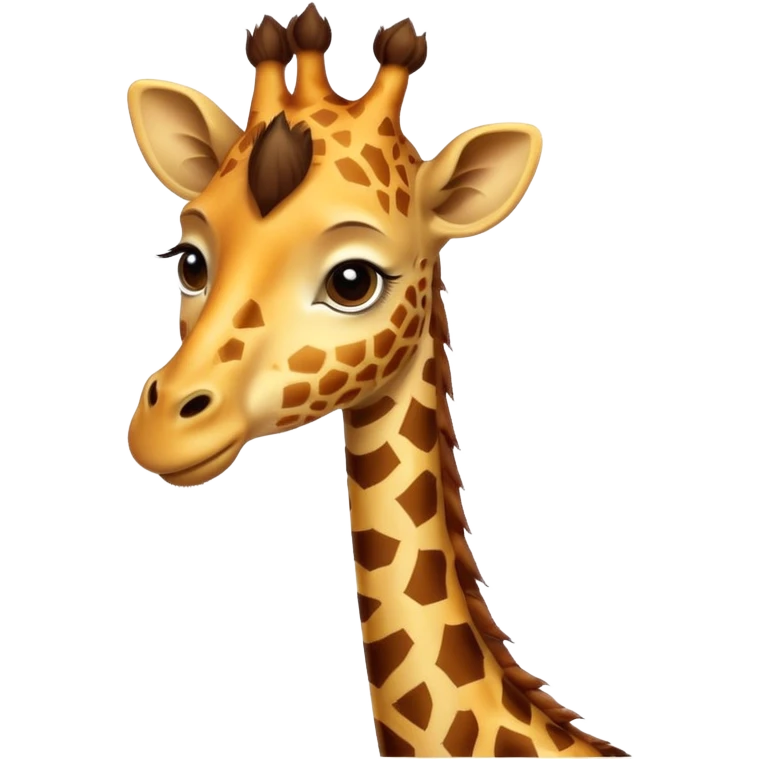 Giraffe saying thank you emoji