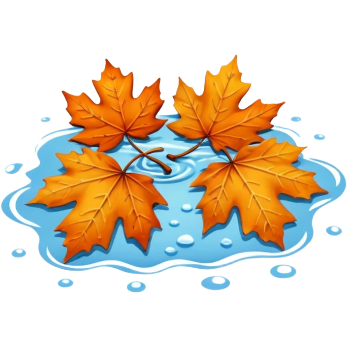 autumn puddle emoji