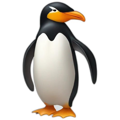 kawaï penguin logo emoji