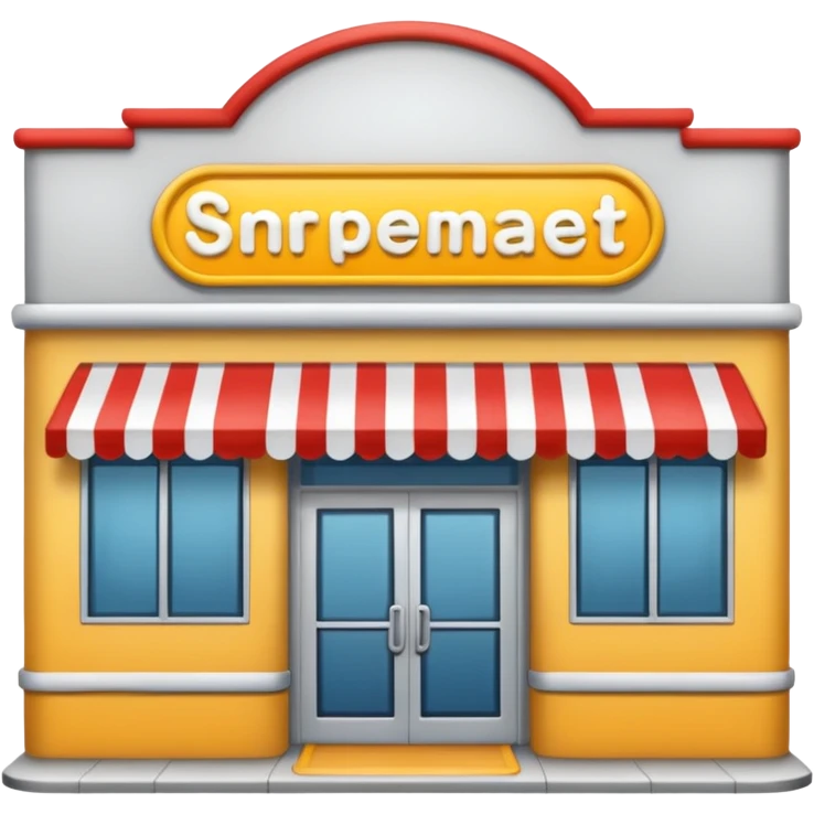 FRONT SUPERMARKET ENTRANCE emoji