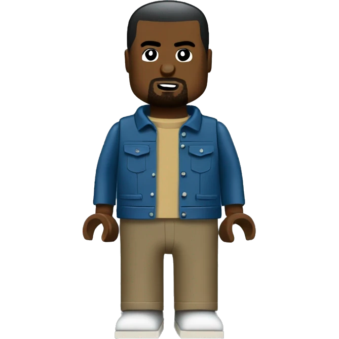 KANYE WEST lego full body emoji
