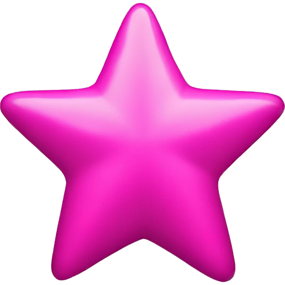 Hot pink star emoji