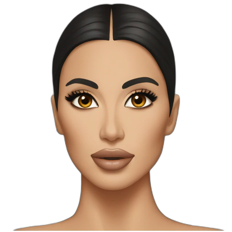 Kim kardashian solo portrait emoji