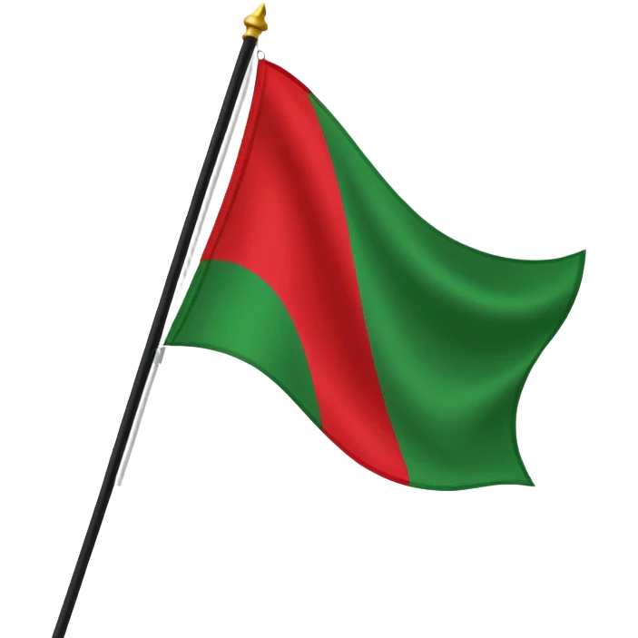 Bandeira vermelho preto e verde emoji