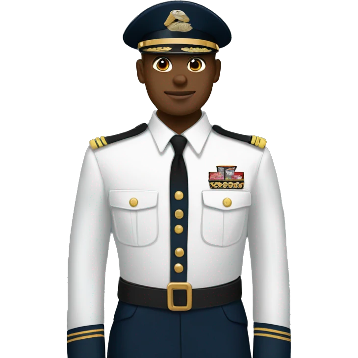 Young marine dress blues emoji