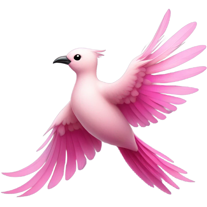 Pink bird  emoji