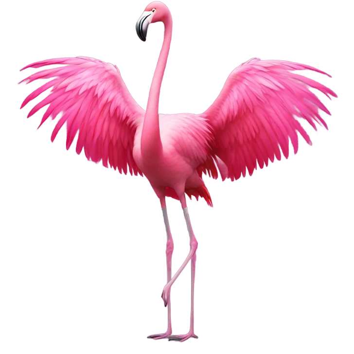 Flamingo cha cha dancing emoji