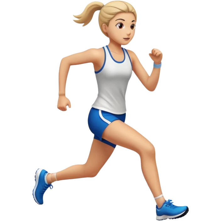girl running sport activity  emoji