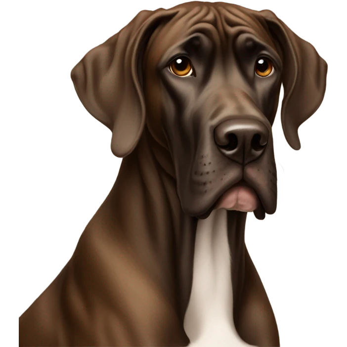 Brown Great Dane emoji