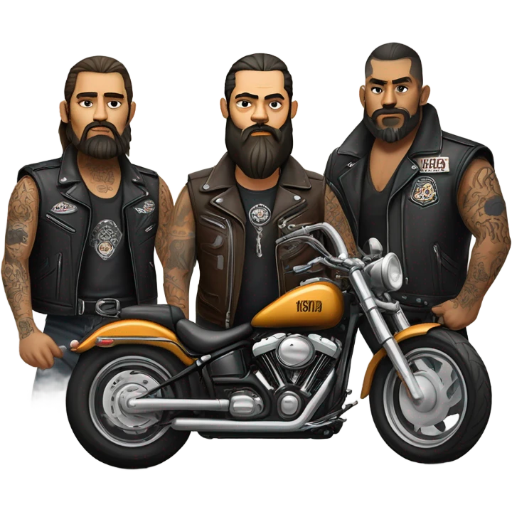 Outlaw bikers emoji