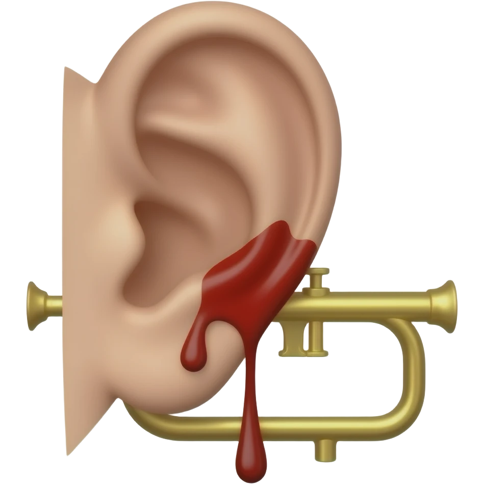 Bloody ear trump emoji
